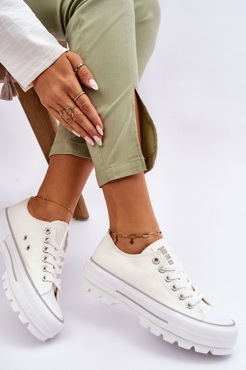 Тканинні кросівки на платформі Big Star LL274150 Білі