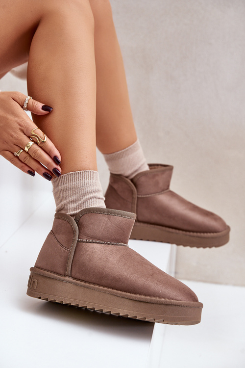 Жіночі зимові черевики на платформі D.Franklin DFSH370010 Темно-сірий