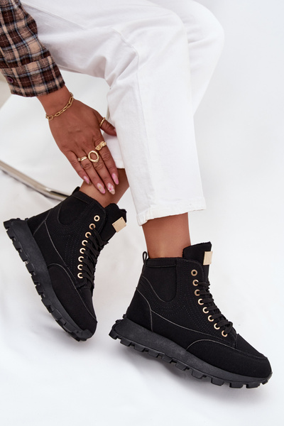 Ізольовані жіночі трепери на платформі чорні Marivira