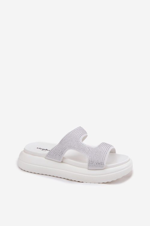 Прикрашені Жіночі Сандалі На Платформі Білі Jestella