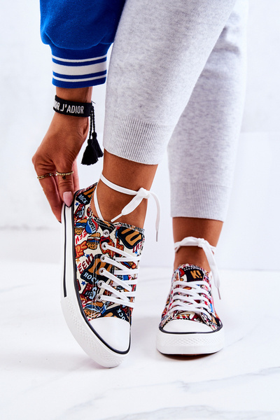 Логовані низькі кросівки Multicolor Desiree