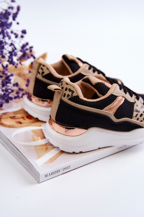 Дитяче спортивне взуття Кросівки чорно-бежеві Kizzie