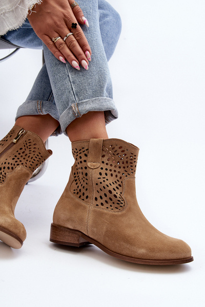 Жіночі бежеві черевики Lewski Shoes 3301/2