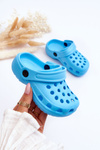 Baby Foam Crocs Slides Light Blue Percy