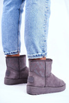 Жіночі теплі зимові черевики Suede Big Star Grey GG274558