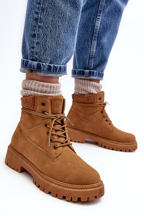 Жіночі стьобані черевики Trapper Camel Cross Jeans MM2R4011C