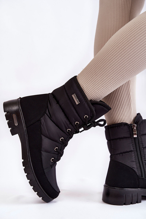 Чоботи жіночі утеплені Progress PROGJ-21-14 Black