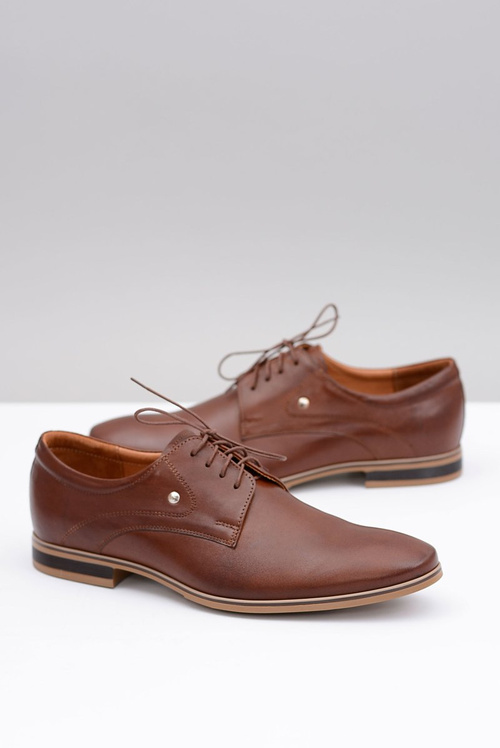 Коричневі елегантні шкіряні напівчеревики Refugio