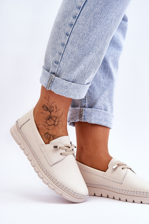 Шкіряні сліпони бежеві Archie