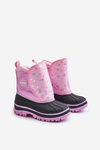 Дитячі зимові черевики на липучці рожеві Lee Cooper LCJ-24-44-2863K