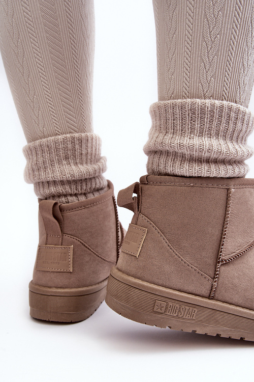 Жіночі зимові черевики темно-бежеві Big Star KK274294