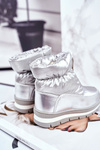 Жіночі снігові черевики теплі з натуральної вовни Silver Bubbles