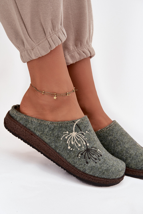 Жіноче домашнє взуття тапочки Inblu NL000011 Зелений