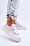 Кросівки на платформі Lee Cooper LCW-23-31-1781L рожеві