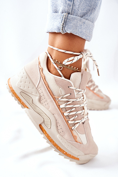 Жіноче спортивне взуття Кросівки бежеві Aland