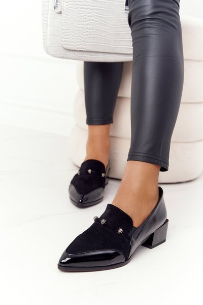 Елегантні туфлі на каблуці S.Barski Premium A15 Чорні