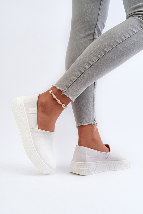 Жіночі кросівки на платформі NN276006 Memory Foam System Білі