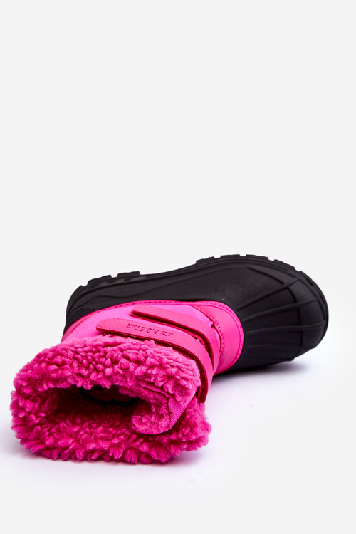 Дитячі снігові черевики зі шнурівкою Big Star Fuchsia MM374112