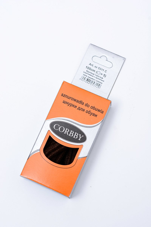 Тонкі вощені шнурки Corbby Brown