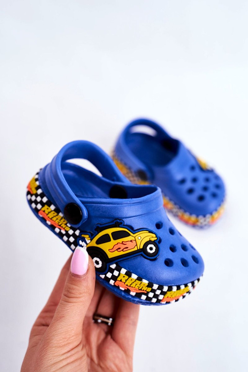 Дитяче взуття Слайди Crocs Blue Road Racing