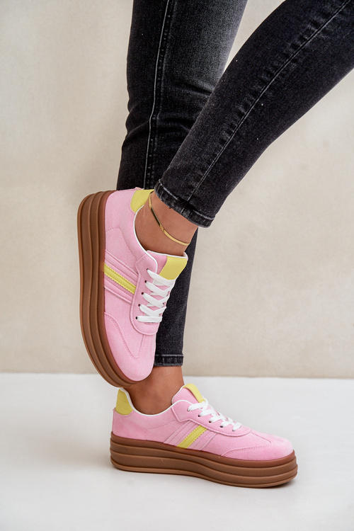 Жіночі кросівки на платформі Pink Dravinnia