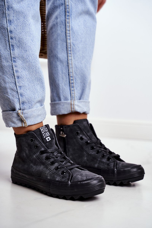 Жіночі кросівки Big Star High Warm Black GG274069