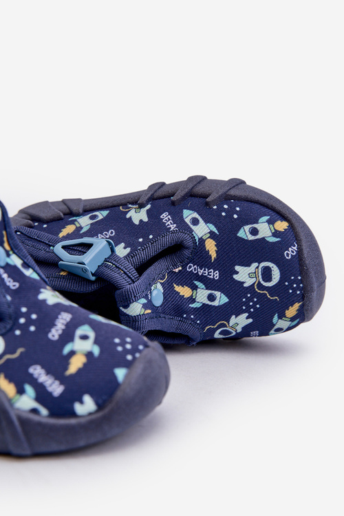 Зручні дитячі тапочки BEFADO 110N482 Navy