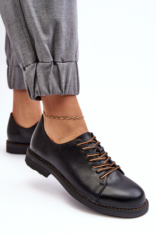 Жіночі шкіряні туфлі Nakera чорного кольору