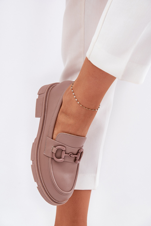 Жіночі Мокасини Еко Шкіра З Декоративним Деталем Хакі Сефтас