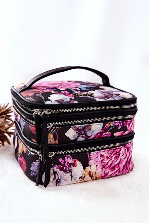 Велика косметичка NOBO Flowers NOBO L0020-CM04 Black
