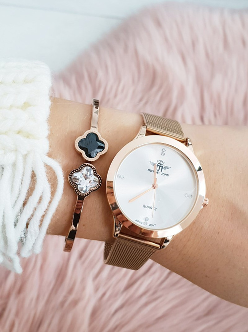 Жіночий годинник Michael John Ferri Pink Gold