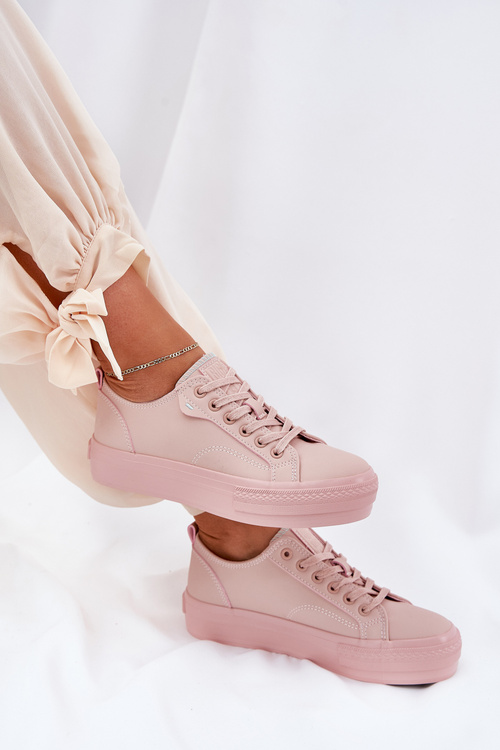 Жіночі Кросівки На Платформі З Еко Шкіри Big Star RR274A294 Рожеві