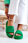 Тапочки на платформі Green Lilly