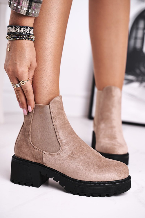 Чоботи жіночі бежеві Sidamo
