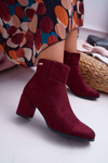 Жіночі чоботи на підборах Sergio Leone Maroon BT522