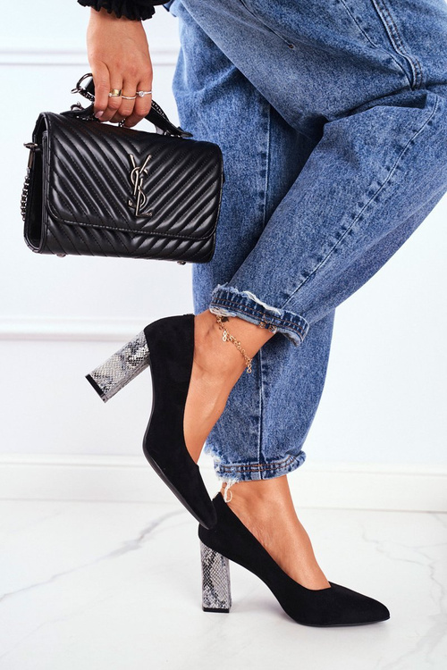 Жіночі туфлі на шпильці Sergio Leone чорні PB216