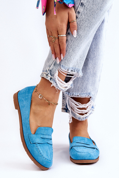 Зручні замшеві жіночі лофери Blue Lucca