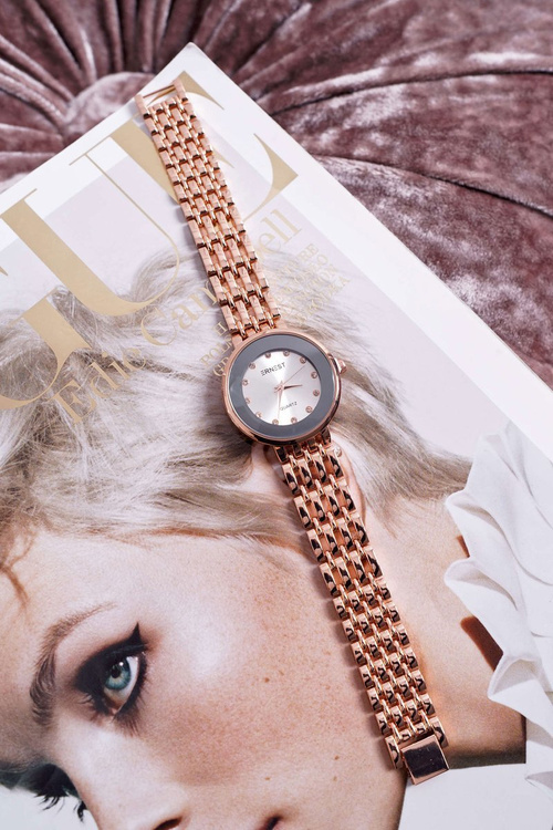 Жіночий годинник Ernest Golden Pink Beauty