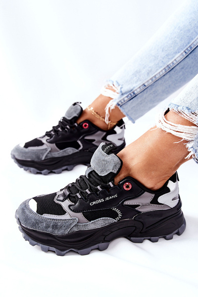 Жіноче спортивне взуття Cross Jeans Black Grey II2R4019C