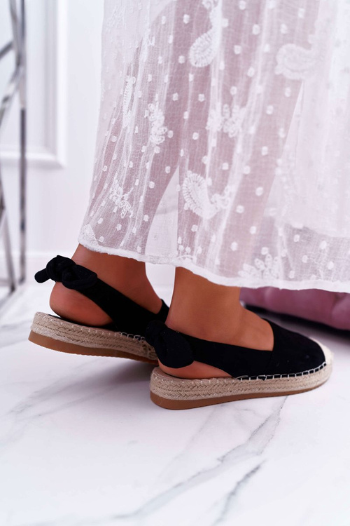 Еспадрільї жіночі тенісні туфлі чорні Moriente