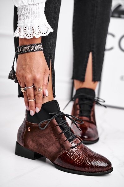 Жіночі черевики Maciejka Leather Brown 04744-02