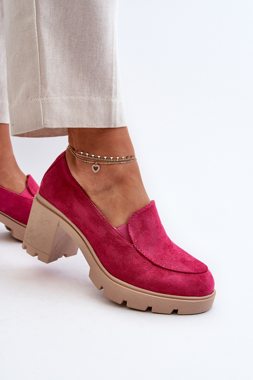Жіночі туфлі зі штучної замші на платформі рожевого кольору Arablosa