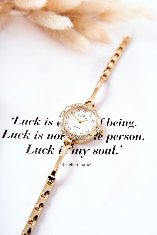 Жіночий годинник Giorgio&Dario з золотими цирконами