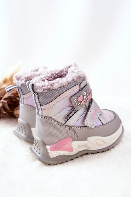 Дитячі м'які чоботи Silver Pink Chilly