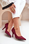 Тканинні жіночі туфлі бордового кольору Tifidra в смужку