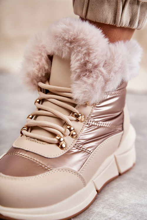 Жіночі мереживні сноуборди світло-бежевого кольору Anna