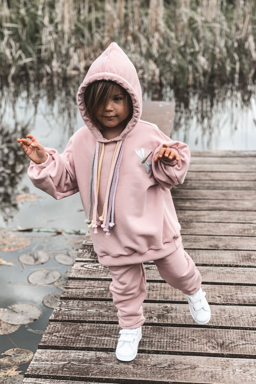 Дитячі кросівки на липучці White-Rose Gold Cute Girl