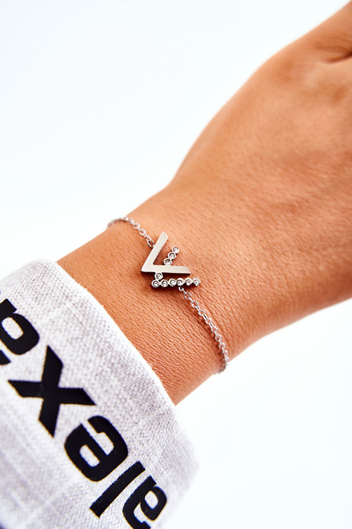 Браслет-ланцюжок зі сріблом із кубічного цирконію