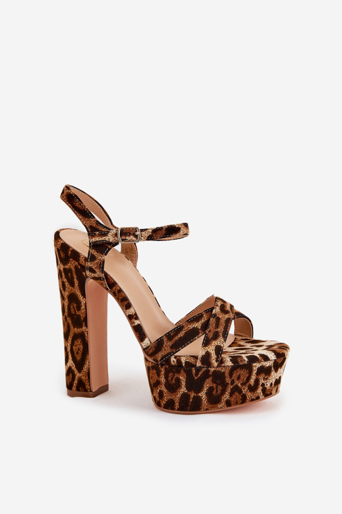 Жіночі Сандалі На Каблуку І Платформі Еко Шкіра Бежеві Lomman