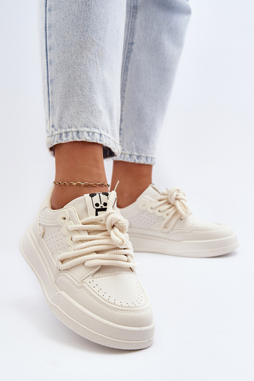 Жіночі бежеві кросівки зі штучної шкіри Avanalis